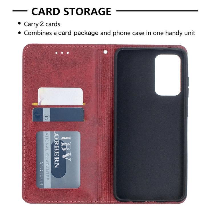 For Samsung Galaxy A52 5G / 4G Prismatic Invisible Magnetic Horizontal Flip Leather Case with Holder & Card Slots & Photo Frame