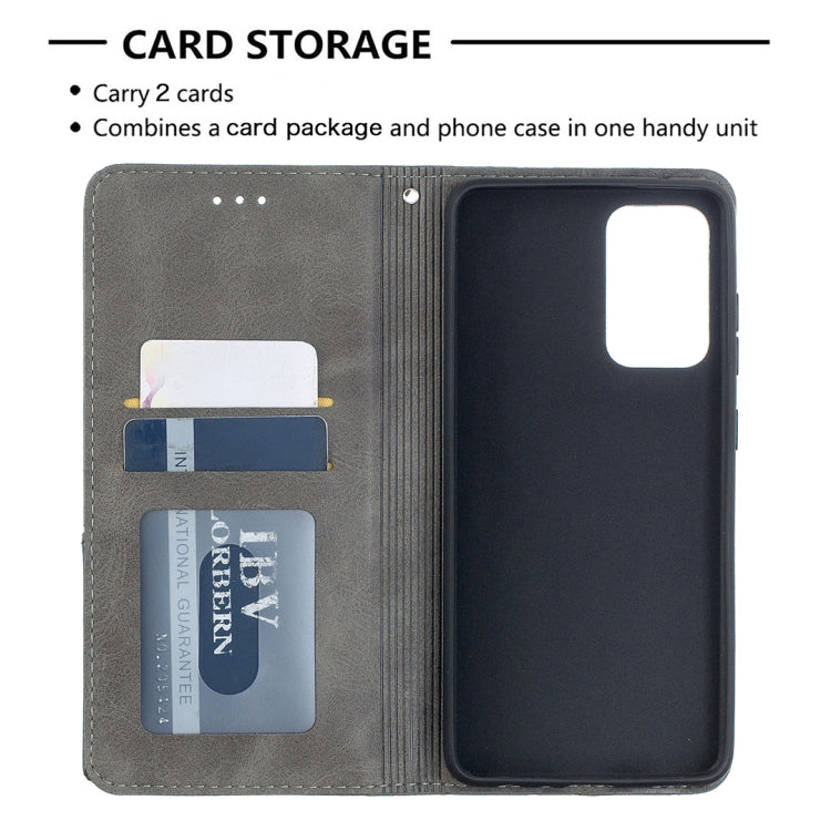 For Samsung Galaxy A52 5G / 4G Prismatic Invisible Magnetic Horizontal Flip Leather Case with Holder & Card Slots & Photo Frame