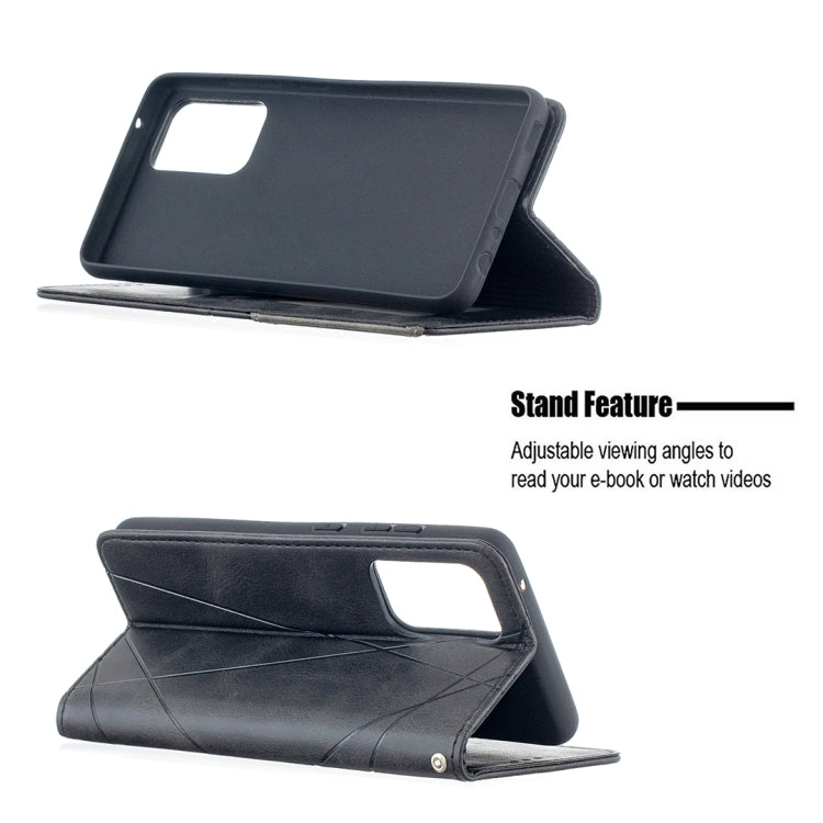 For Samsung Galaxy A52 5G / 4G Prismatic Invisible Magnetic Horizontal Flip Leather Case with Holder & Card Slots & Photo Frame