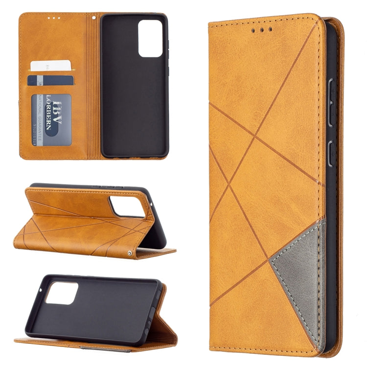 For Samsung Galaxy A72 5G / 4G Prismatic Invisible Magnetic Horizontal Flip Leather Case with Holder & Card Slots & Photo Frame