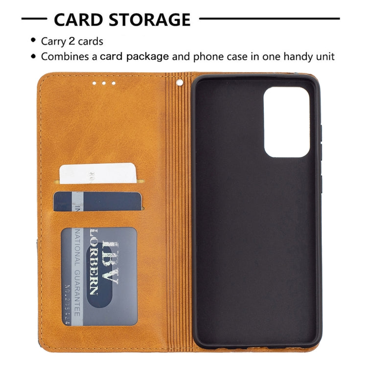 For Samsung Galaxy A72 5G / 4G Prismatic Invisible Magnetic Horizontal Flip Leather Case with Holder & Card Slots & Photo Frame