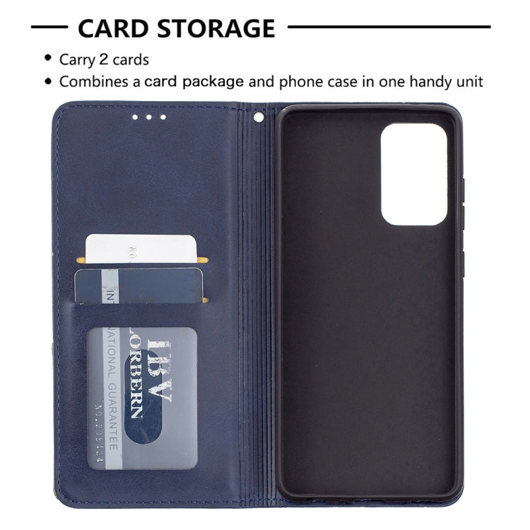 For Samsung Galaxy A72 5G / 4G Prismatic Invisible Magnetic Horizontal Flip Leather Case with Holder & Card Slots & Photo Frame