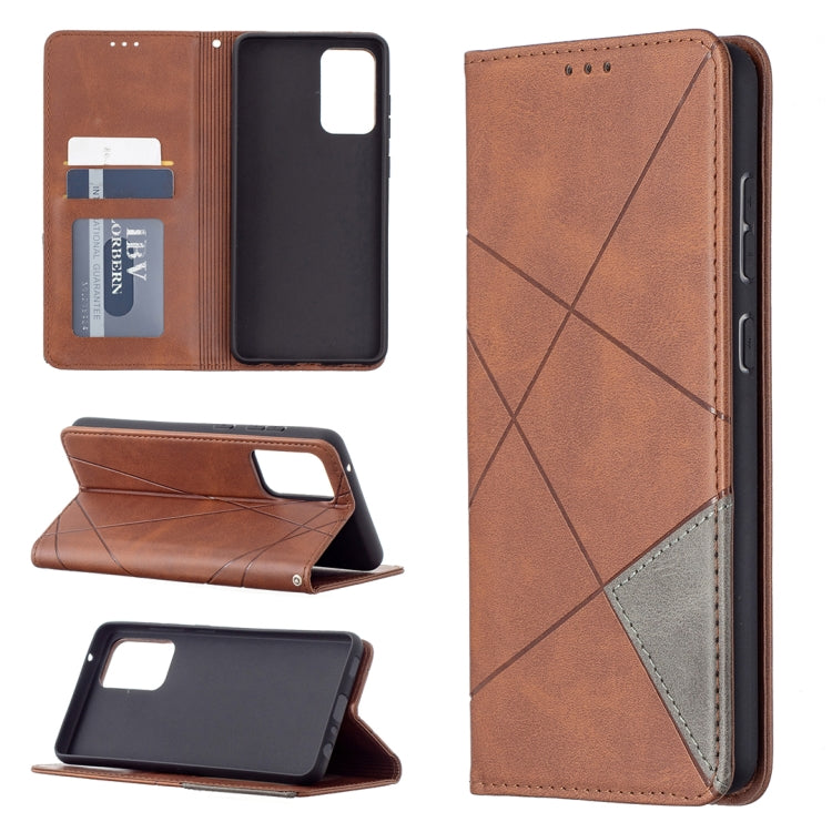 For Samsung Galaxy A72 5G / 4G Prismatic Invisible Magnetic Horizontal Flip Leather Case with Holder & Card Slots & Photo Frame