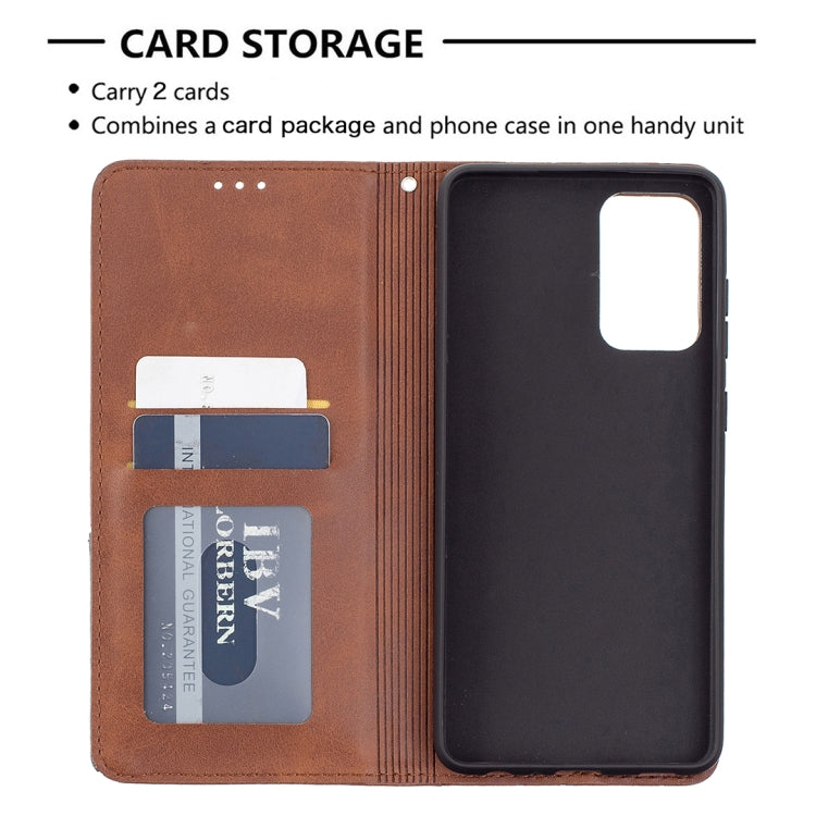 For Samsung Galaxy A72 5G / 4G Prismatic Invisible Magnetic Horizontal Flip Leather Case with Holder & Card Slots & Photo Frame