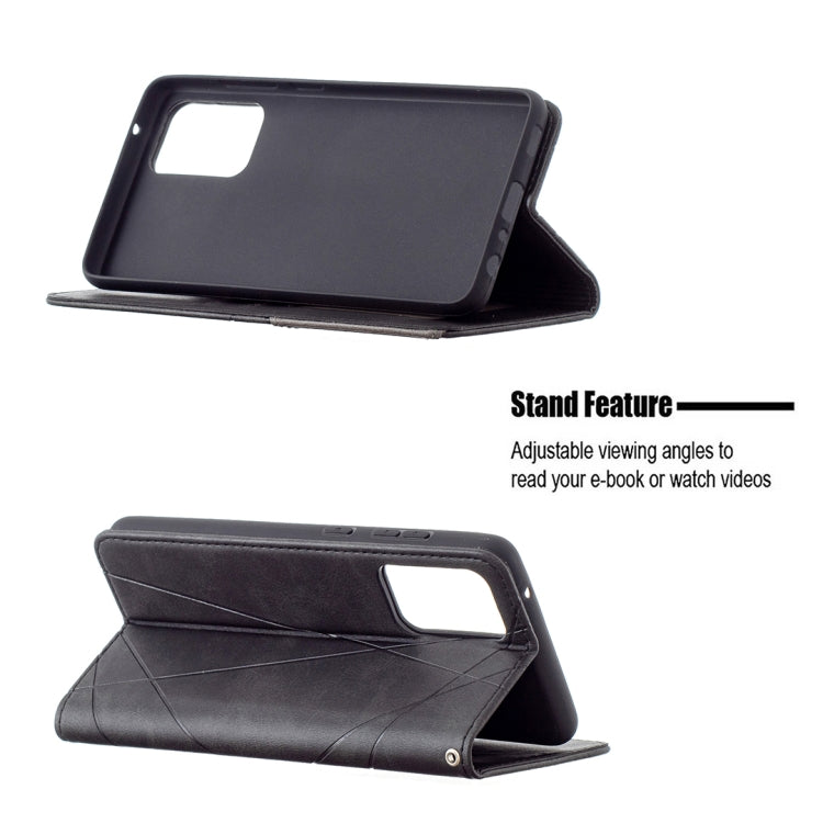 For Samsung Galaxy A72 5G / 4G Prismatic Invisible Magnetic Horizontal Flip Leather Case with Holder & Card Slots & Photo Frame