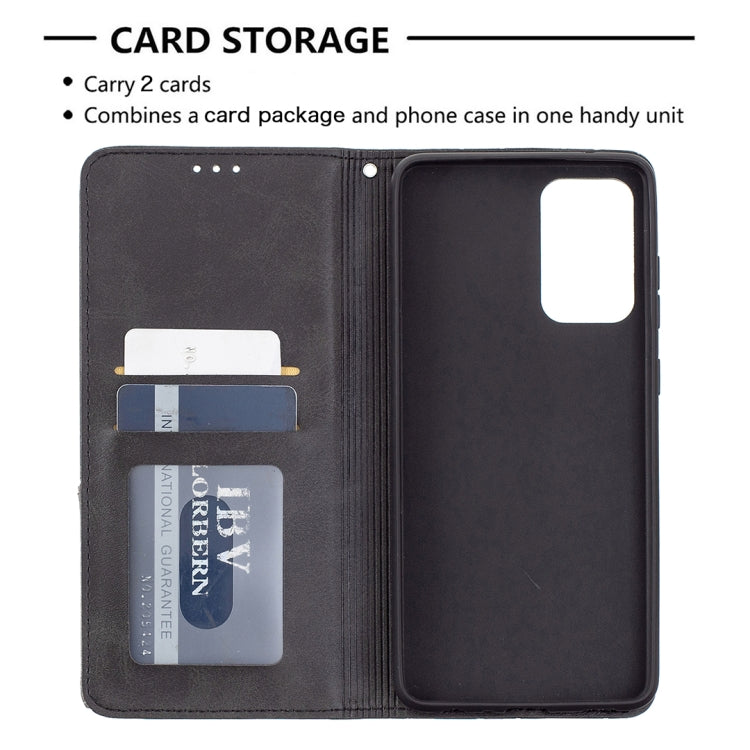For Samsung Galaxy A72 5G / 4G Prismatic Invisible Magnetic Horizontal Flip Leather Case with Holder & Card Slots & Photo Frame