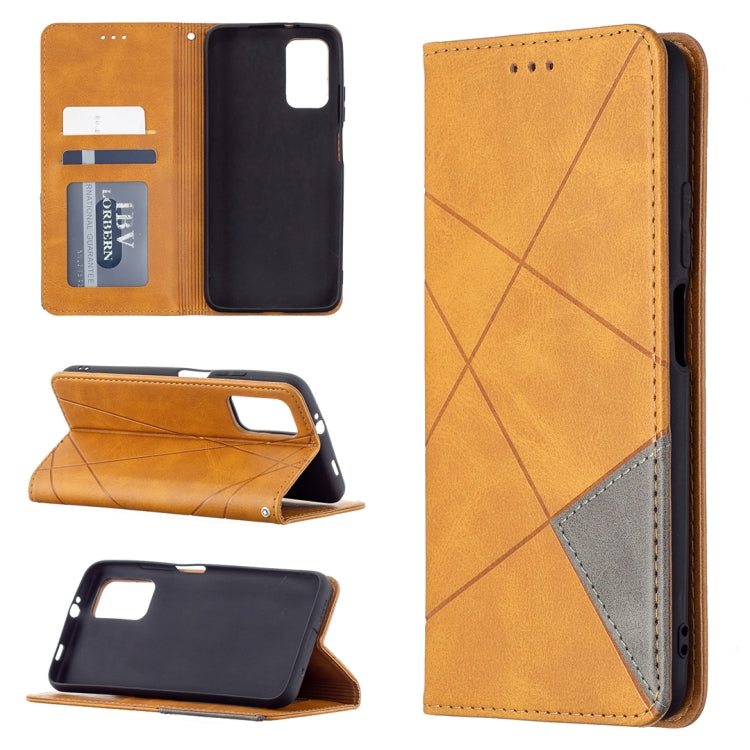 For Xiaomi Poco M3 Prismatic Invisible Magnetic Horizontal Flip Leather Case with Holder & Card Slots & Photo Frame