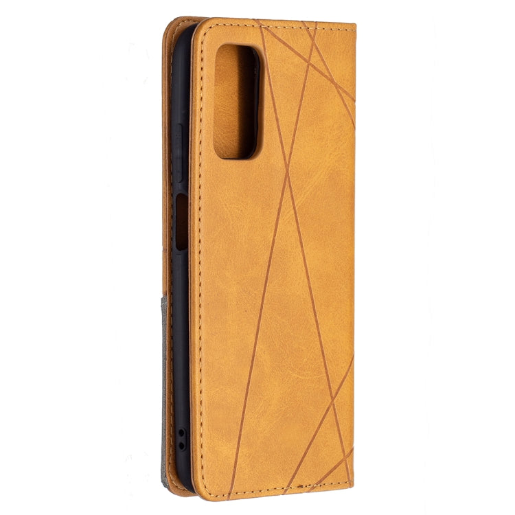 For Xiaomi Poco M3 Prismatic Invisible Magnetic Horizontal Flip Leather Case with Holder & Card Slots & Photo Frame