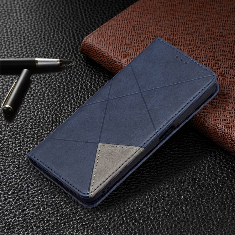 For Xiaomi Poco M3 Prismatic Invisible Magnetic Horizontal Flip Leather Case with Holder & Card Slots & Photo Frame