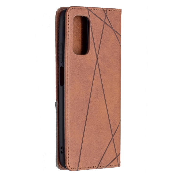 For Xiaomi Poco M3 Prismatic Invisible Magnetic Horizontal Flip Leather Case with Holder & Card Slots & Photo Frame