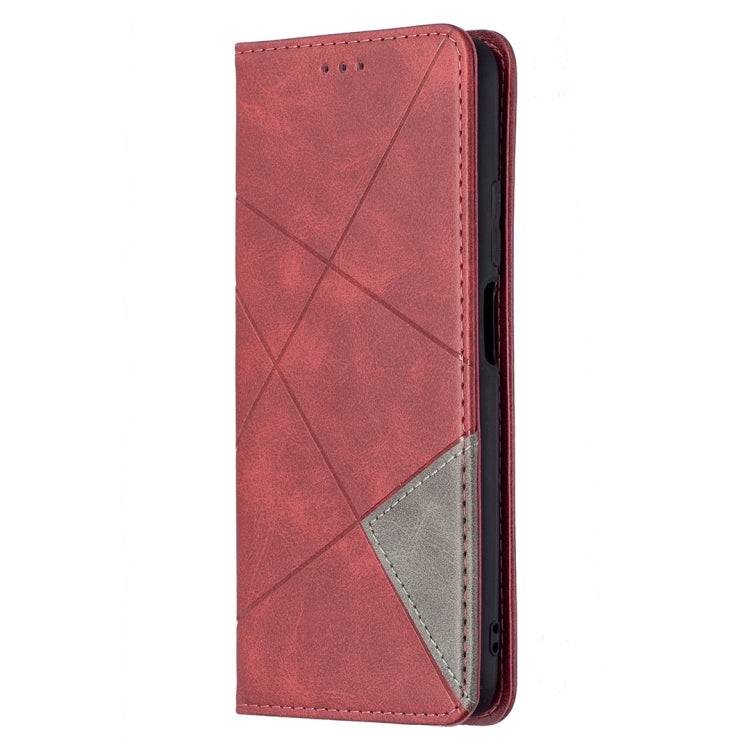 For Xiaomi Poco M3 Prismatic Invisible Magnetic Horizontal Flip Leather Case with Holder & Card Slots & Photo Frame
