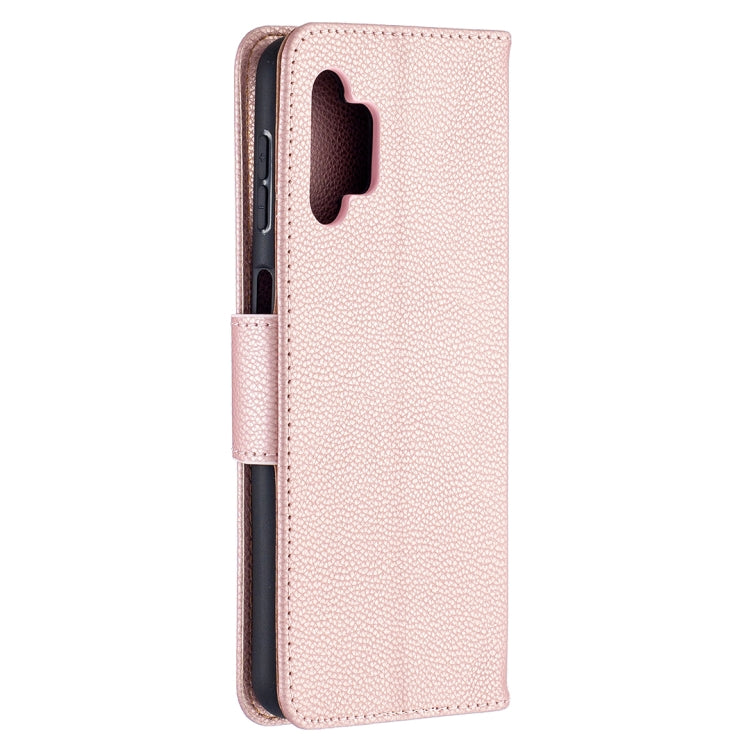 For Samsung Galaxy A32 5G Litchi Texture Pure Color Horizontal Flip PU Leather Case with Holder & Card Slots & Wallet & Lanyard