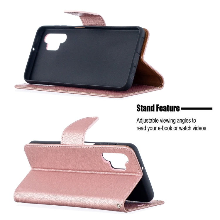 For Samsung Galaxy A32 5G Litchi Texture Pure Color Horizontal Flip PU Leather Case with Holder & Card Slots & Wallet & Lanyard