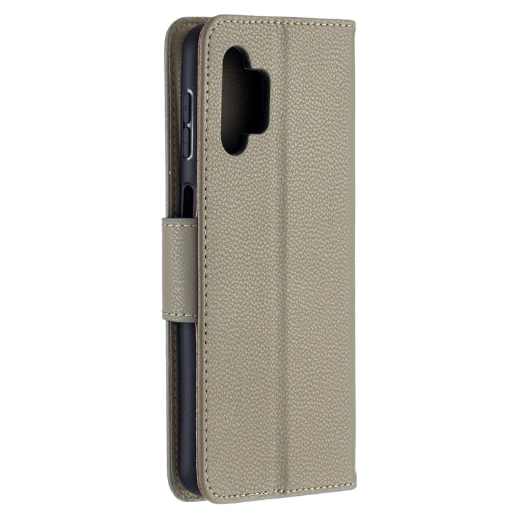 For Samsung Galaxy A32 5G Litchi Texture Pure Color Horizontal Flip PU Leather Case with Holder & Card Slots & Wallet & Lanyard