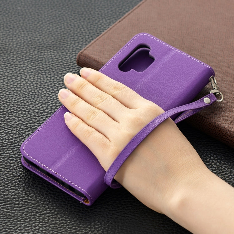 For Samsung Galaxy A32 5G Litchi Texture Pure Color Horizontal Flip PU Leather Case with Holder & Card Slots & Wallet & Lanyard