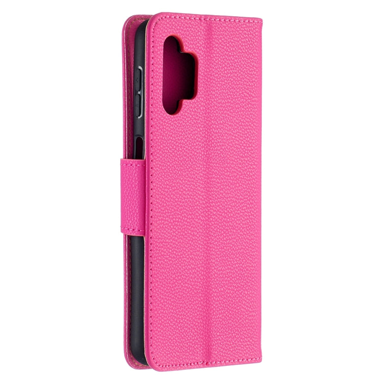 For Samsung Galaxy A32 5G Litchi Texture Pure Color Horizontal Flip PU Leather Case with Holder & Card Slots & Wallet & Lanyard