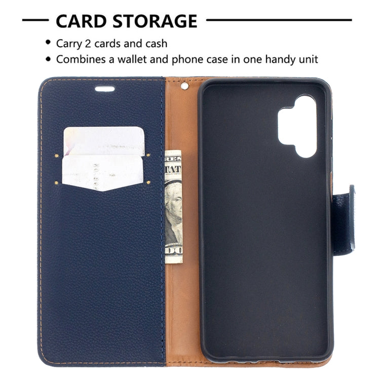 For Samsung Galaxy A32 5G Litchi Texture Pure Color Horizontal Flip PU Leather Case with Holder & Card Slots & Wallet & Lanyard