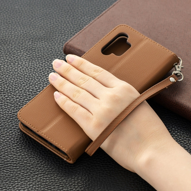 For Samsung Galaxy A32 5G Litchi Texture Pure Color Horizontal Flip PU Leather Case with Holder & Card Slots & Wallet & Lanyard