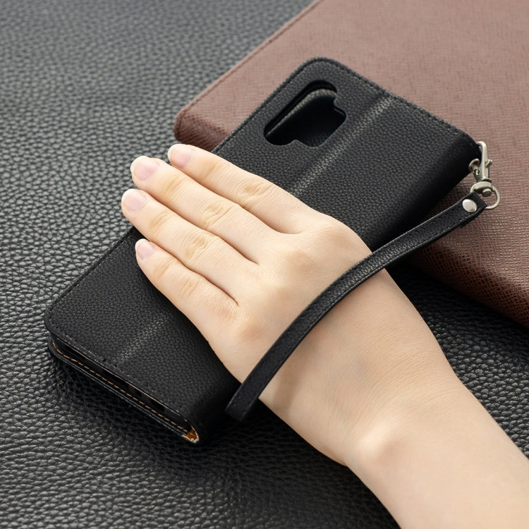 For Samsung Galaxy A32 5G Litchi Texture Pure Color Horizontal Flip PU Leather Case with Holder & Card Slots & Wallet & Lanyard