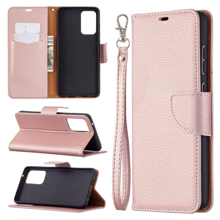 For Samsung Galaxy A72 5G Litchi Texture Pure Color Horizontal Flip PU Leather Case with Holder & Card Slots & Wallet & Lanyard