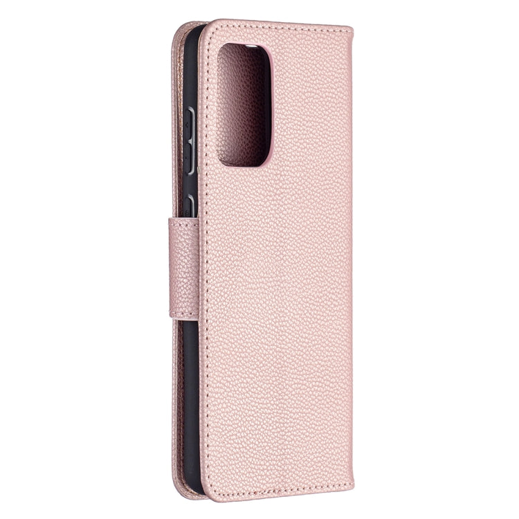 For Samsung Galaxy A72 5G Litchi Texture Pure Color Horizontal Flip PU Leather Case with Holder & Card Slots & Wallet & Lanyard