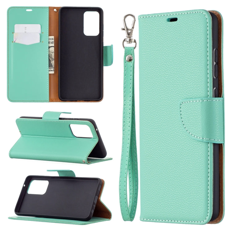 For Samsung Galaxy A72 5G Litchi Texture Pure Color Horizontal Flip PU Leather Case with Holder & Card Slots & Wallet & Lanyard