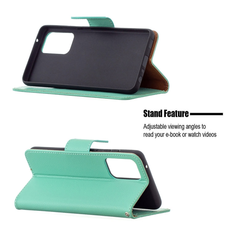 For Samsung Galaxy A72 5G Litchi Texture Pure Color Horizontal Flip PU Leather Case with Holder & Card Slots & Wallet & Lanyard