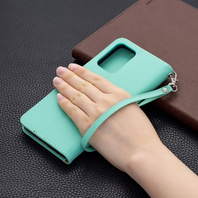 For Samsung Galaxy A72 5G Litchi Texture Pure Color Horizontal Flip PU Leather Case with Holder & Card Slots & Wallet & Lanyard