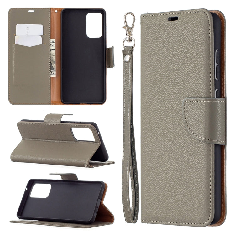 For Samsung Galaxy A72 5G Litchi Texture Pure Color Horizontal Flip PU Leather Case with Holder & Card Slots & Wallet & Lanyard