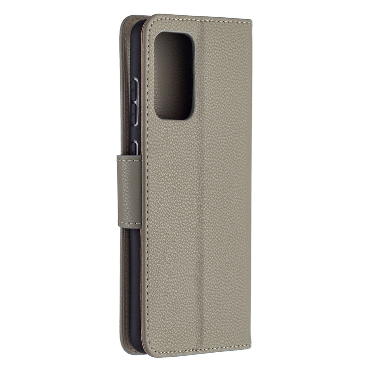 For Samsung Galaxy A72 5G Litchi Texture Pure Color Horizontal Flip PU Leather Case with Holder & Card Slots & Wallet & Lanyard