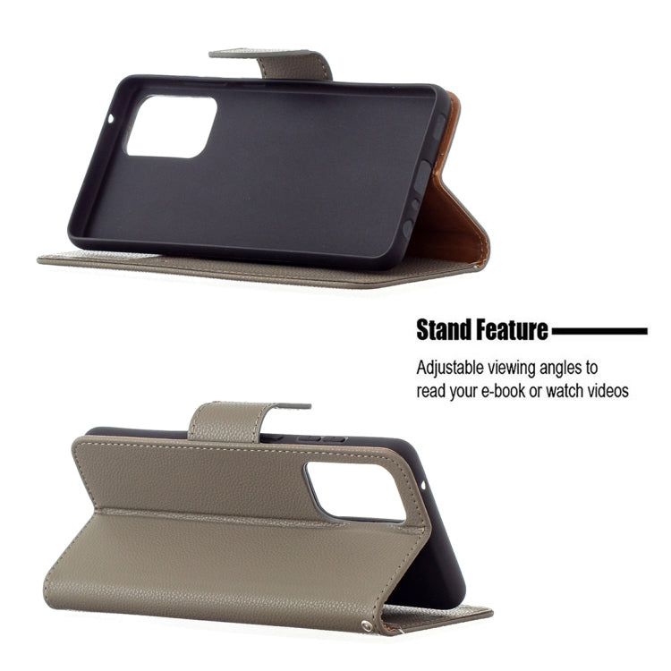 For Samsung Galaxy A72 5G Litchi Texture Pure Color Horizontal Flip PU Leather Case with Holder & Card Slots & Wallet & Lanyard