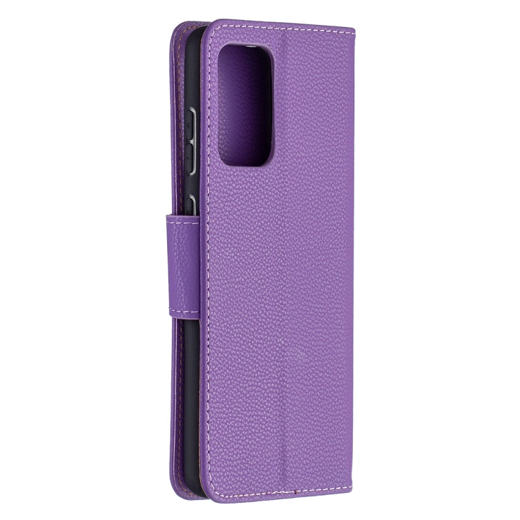 For Samsung Galaxy A72 5G Litchi Texture Pure Color Horizontal Flip PU Leather Case with Holder & Card Slots & Wallet & Lanyard
