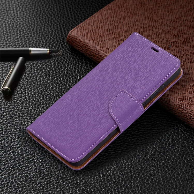 For Samsung Galaxy A72 5G Litchi Texture Pure Color Horizontal Flip PU Leather Case with Holder & Card Slots & Wallet & Lanyard