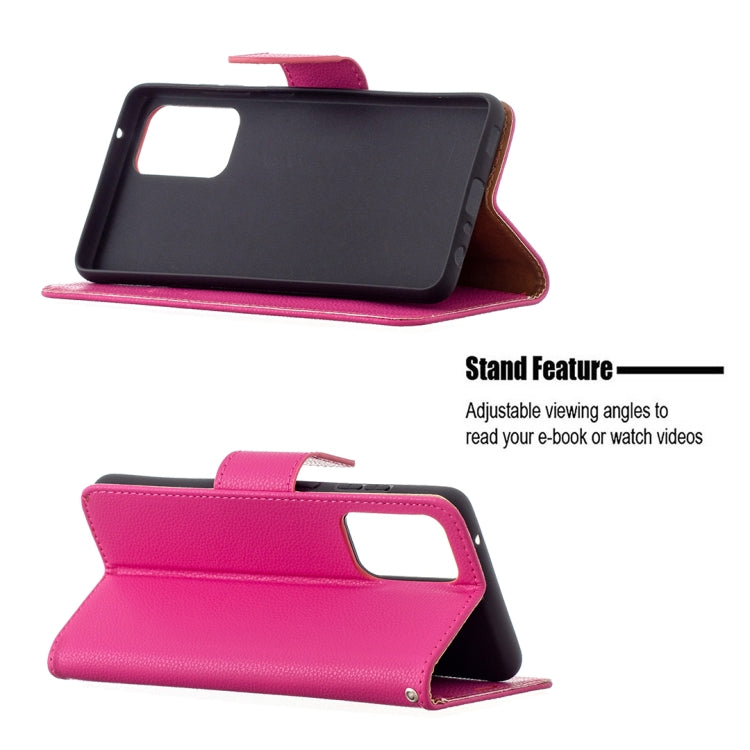 For Samsung Galaxy A72 5G Litchi Texture Pure Color Horizontal Flip PU Leather Case with Holder & Card Slots & Wallet & Lanyard