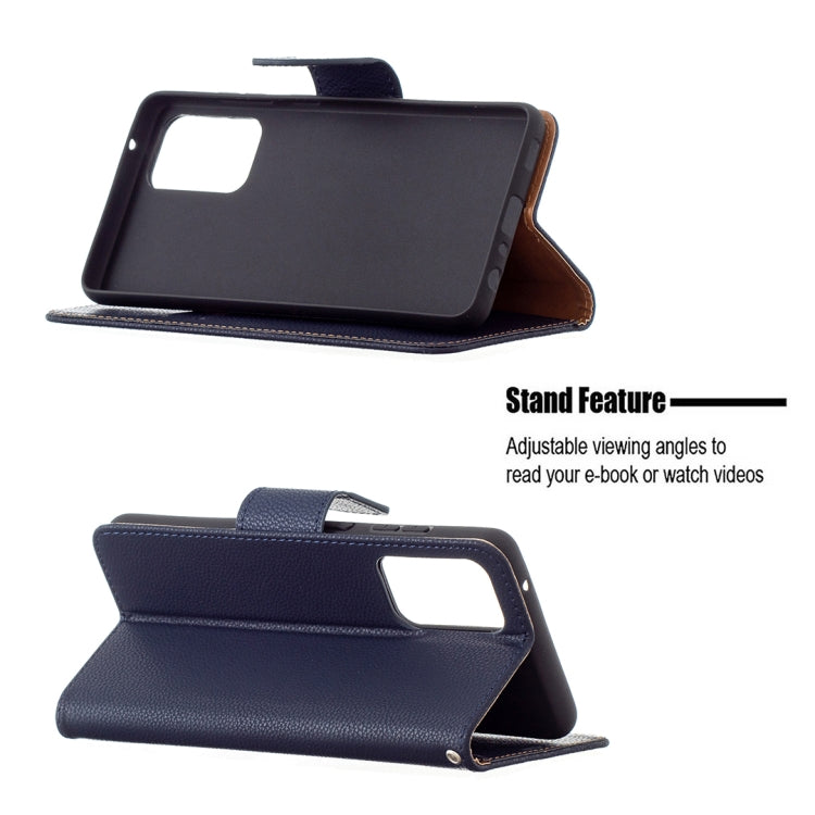 For Samsung Galaxy A72 5G Litchi Texture Pure Color Horizontal Flip PU Leather Case with Holder & Card Slots & Wallet & Lanyard