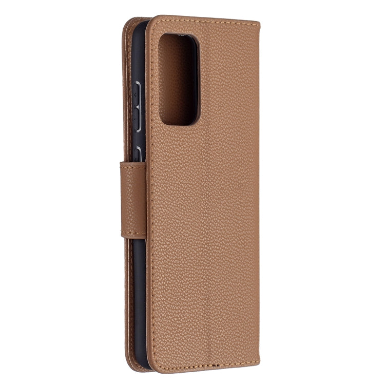 For Samsung Galaxy A72 5G Litchi Texture Pure Color Horizontal Flip PU Leather Case with Holder & Card Slots & Wallet & Lanyard