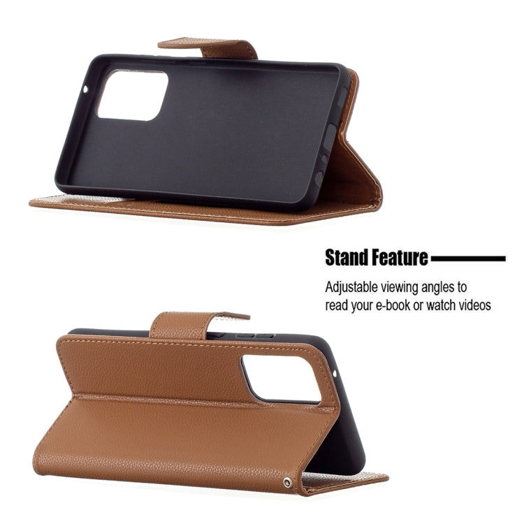 For Samsung Galaxy A72 5G Litchi Texture Pure Color Horizontal Flip PU Leather Case with Holder & Card Slots & Wallet & Lanyard