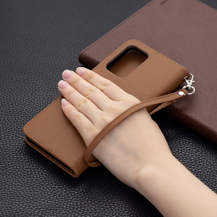 For Samsung Galaxy A72 5G Litchi Texture Pure Color Horizontal Flip PU Leather Case with Holder & Card Slots & Wallet & Lanyard