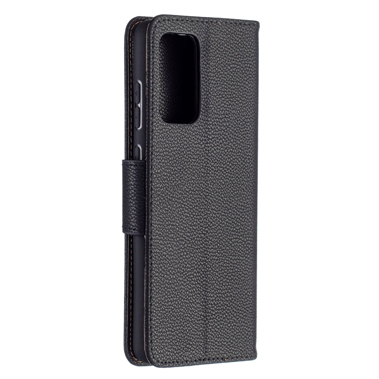 For Samsung Galaxy A72 5G Litchi Texture Pure Color Horizontal Flip PU Leather Case with Holder & Card Slots & Wallet & Lanyard