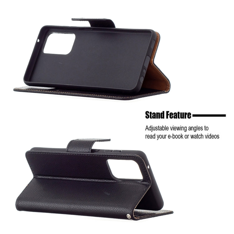 For Samsung Galaxy A72 5G Litchi Texture Pure Color Horizontal Flip PU Leather Case with Holder & Card Slots & Wallet & Lanyard