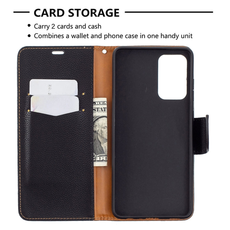 For Samsung Galaxy A72 5G Litchi Texture Pure Color Horizontal Flip PU Leather Case with Holder & Card Slots & Wallet & Lanyard