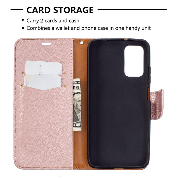 For Xiaomi Poco M3 Litchi Texture Pure Color Horizontal Flip PU Leather Case with Holder & Card Slots & Wallet & Lanyard