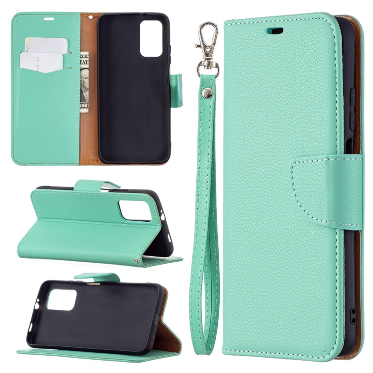 For Xiaomi Poco M3 Litchi Texture Pure Color Horizontal Flip PU Leather Case with Holder & Card Slots & Wallet & Lanyard