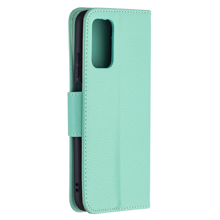 For Xiaomi Poco M3 Litchi Texture Pure Color Horizontal Flip PU Leather Case with Holder & Card Slots & Wallet & Lanyard