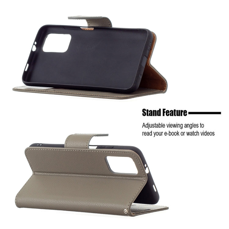 For Xiaomi Poco M3 Litchi Texture Pure Color Horizontal Flip PU Leather Case with Holder & Card Slots & Wallet & Lanyard