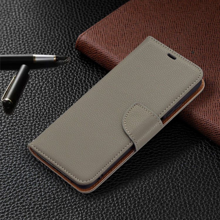 For Xiaomi Poco M3 Litchi Texture Pure Color Horizontal Flip PU Leather Case with Holder & Card Slots & Wallet & Lanyard