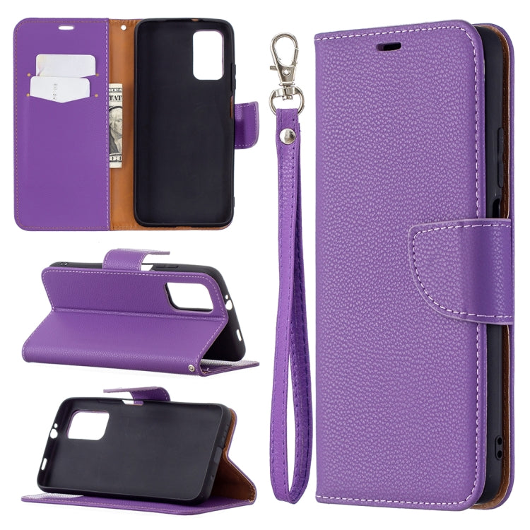 For Xiaomi Poco M3 Litchi Texture Pure Color Horizontal Flip PU Leather Case with Holder & Card Slots & Wallet & Lanyard