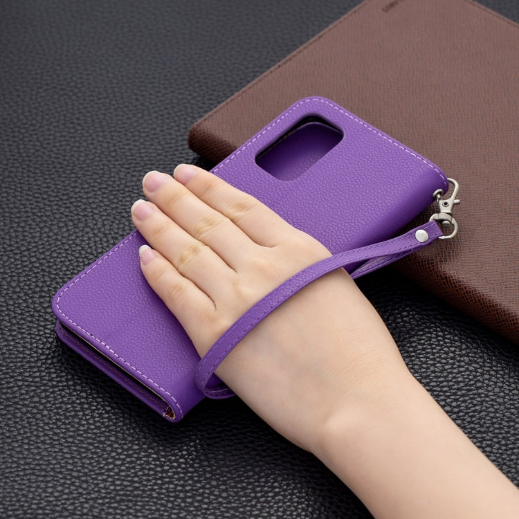 For Xiaomi Poco M3 Litchi Texture Pure Color Horizontal Flip PU Leather Case with Holder & Card Slots & Wallet & Lanyard