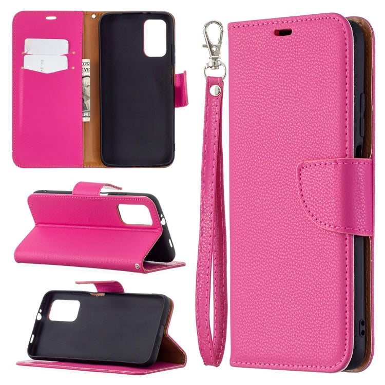 For Xiaomi Poco M3 Litchi Texture Pure Color Horizontal Flip PU Leather Case with Holder & Card Slots & Wallet & Lanyard