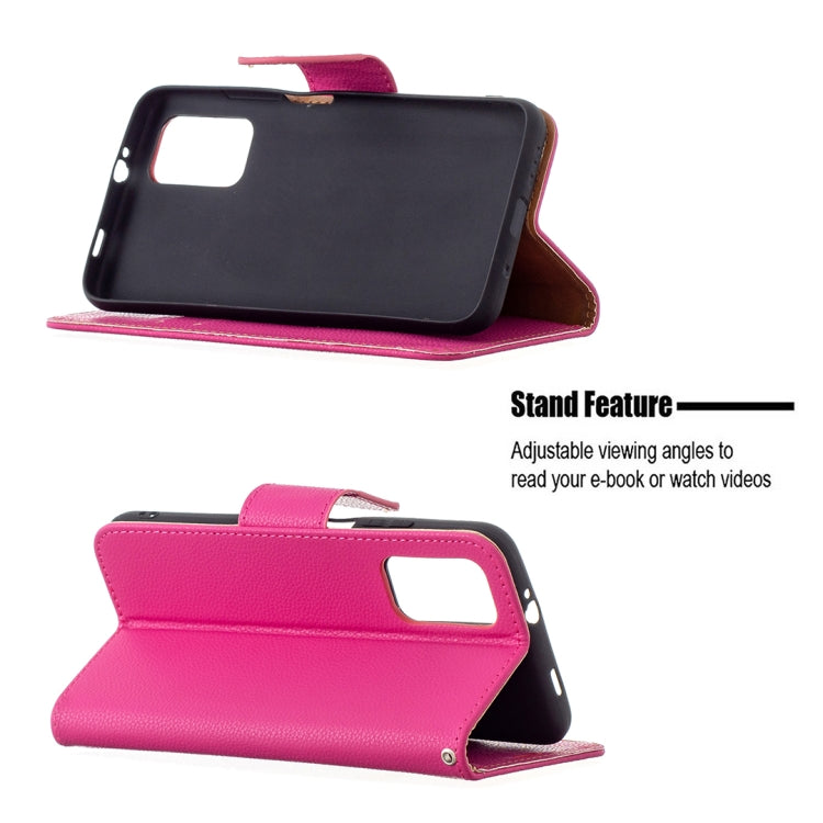 For Xiaomi Poco M3 Litchi Texture Pure Color Horizontal Flip PU Leather Case with Holder & Card Slots & Wallet & Lanyard